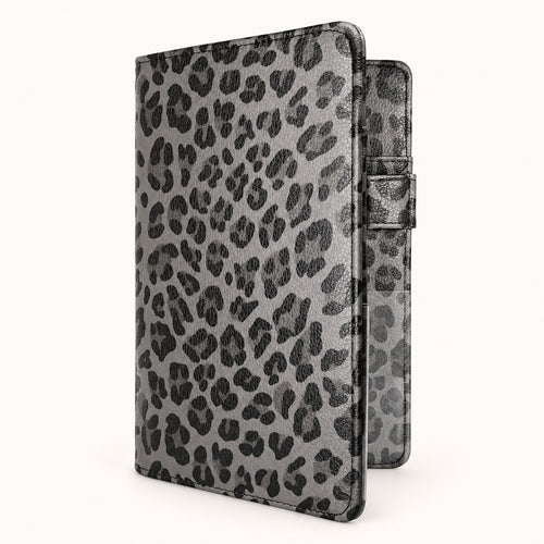 Mymazn Gray Leopard Classic Server Book — closed cover