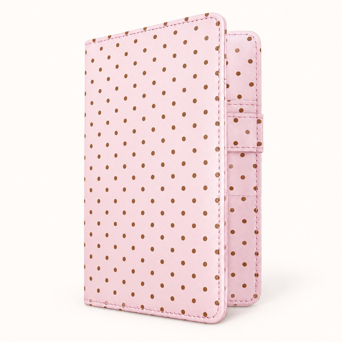 Mymazn Pink Polka Dot Classic Server Book — closed cover