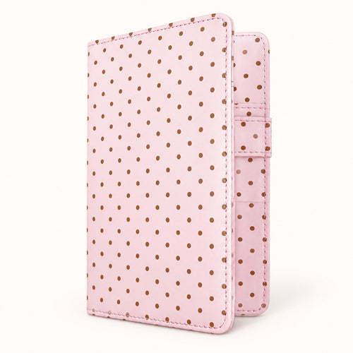 Mymazn Pink Polka Dot Classic Server Book — closed cover