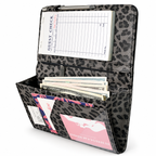 Mymazn Gray Leopard Expandable Server Book — main product view