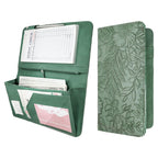Mymazn Green Floral Expandable Server Book — main product view